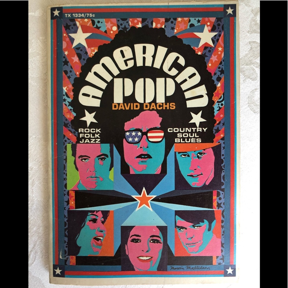 Vintage 1st Printing American Pop by David Dachs Book